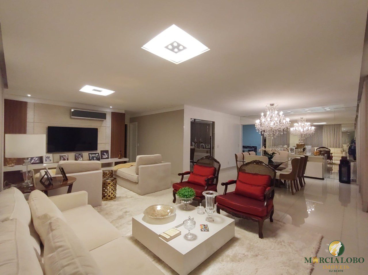 Living sala de estar e tv